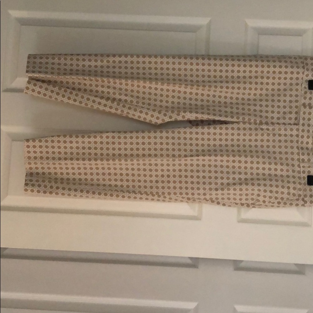 Banana Republic basket weave print pants